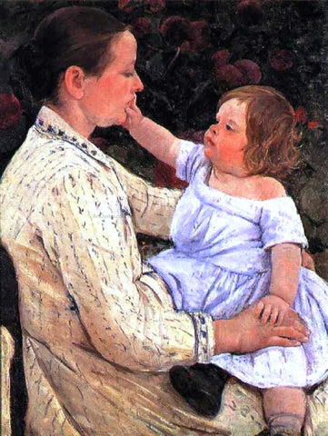  Mary Cassatt The Child's Caress - Hand Painted Oil Painting