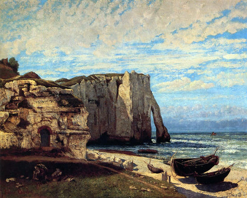  Gustave Courbet The Cliff at Etretat after the Storm - Hand Painted Oil Painting