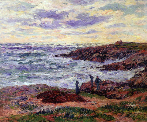  Henri Moret The Coast at Doelan (also known as Sea) - Hand Painted Oil Painting