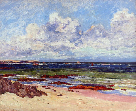  Maxime Maufra The Coast at Fort Penthievre, Quiberon Peninsula - Hand Painted Oil Painting