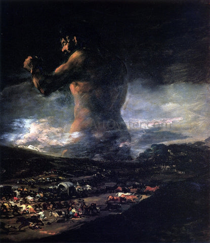  Francisco Jose de Goya Y Lucientes The Colossus - Hand Painted Oil Painting