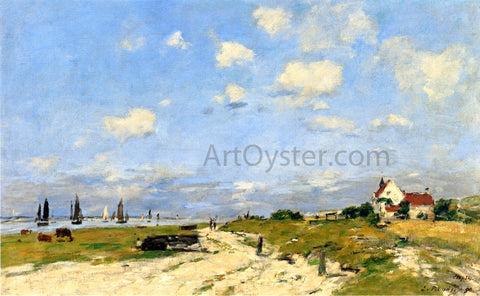  Eugene-Louis Boudin The Dunes at Etaples - Hand Painted Oil Painting