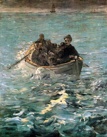  Edouard Manet The Escape of Rochefort - Hand Painted Oil Painting