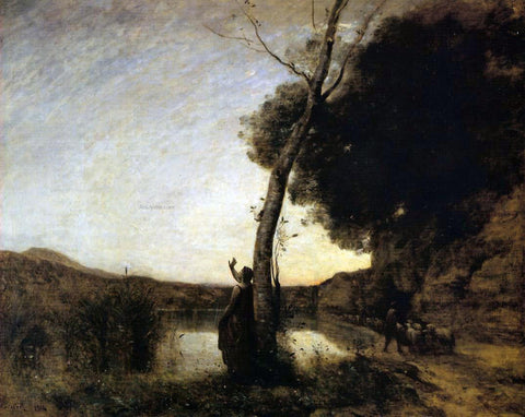  Jean-Baptiste-Camille Corot The Evening Star - Hand Painted Oil Painting