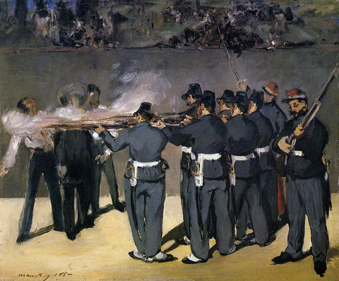 Edouard Manet The Execution of the Emperor Maximillian - Hand Painted Oil Painting
