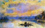 Albert Lebourg The Ferry at Bouille, Sunset - Hand Painted Oil Painting