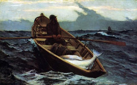  Winslow Homer The Fog Warning - Hand Painted Oil Painting