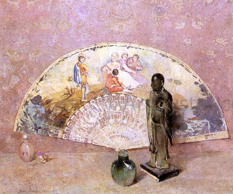  Emil Carlsen The French Fan - Hand Painted Oil Painting