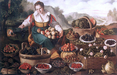  Vincenzo Campi The Fruit Seller - Hand Painted Oil Painting