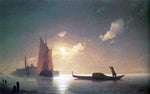  Ivan Constantinovich Aivazovsky The Gondolier on Sea at Night - Hand Painted Oil Painting