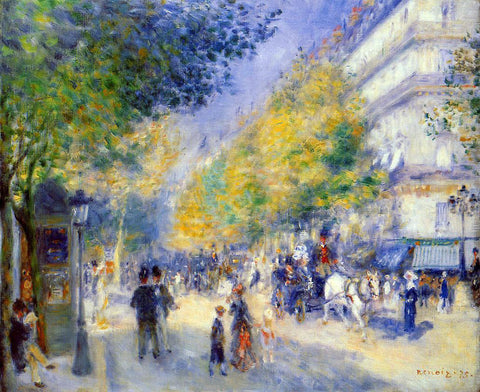  Pierre Auguste Renoir The Great Boulevards - Hand Painted Oil Painting