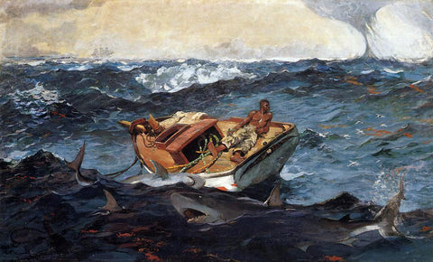  Winslow Homer The Gulf Stream - Hand Painted Oil Painting