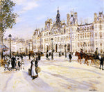  Jean-Francois Raffaelli The Hotel de Ville de Paris - Hand Painted Oil Painting