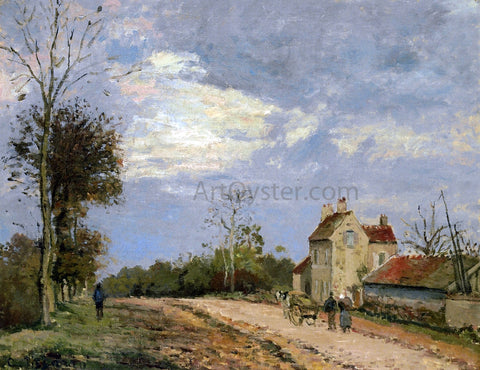  Camille Pissarro The House of Monsieur Musy, Route de Marly, Louveciennes - Hand Painted Oil Painting