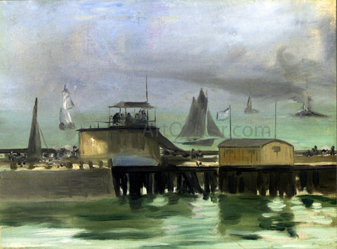  Edouard Manet The Jetty at Boulogne - Hand Painted Oil Painting