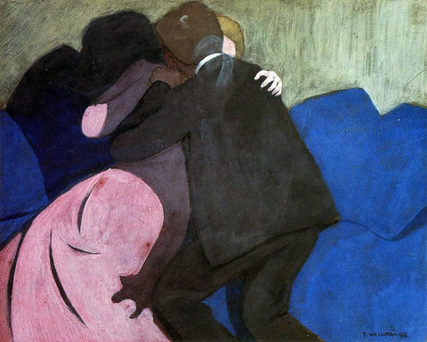  Felix Vallotton The Kiss - Hand Painted Oil Painting