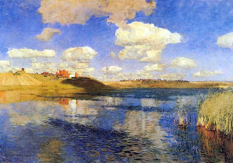  Isaac Ilich Levitan The lake, Russian soil - Hand Painted Oil Painting