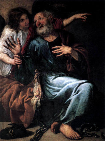  Antonio De Pereda The Liberation of St Peter by an Angel - Hand Painted Oil Painting