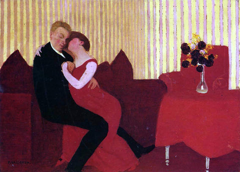  Felix Vallotton The Lie - Hand Painted Oil Painting