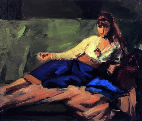  Robert Henri The Lounge (also known as Figure on a Couch) - Hand Painted Oil Painting