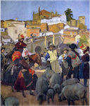 Joaquin Sorolla Y Bastida The Market - Hand Painted Oil Painting