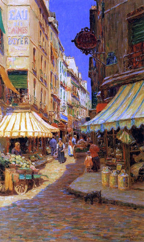  Luther Emerson Van Gorder The Marketplace, Midday - Hand Painted Oil Painting