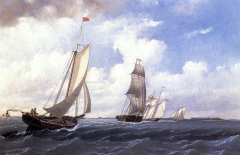  William Bradford The ' Mary' of Boston Returning to Port - Hand Painted Oil Painting