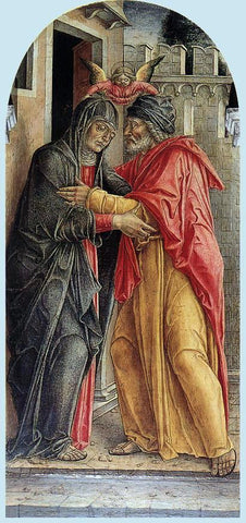  Bartolomeo Vivarini The Meeting of Anne and Joachim - Hand Painted Oil Painting