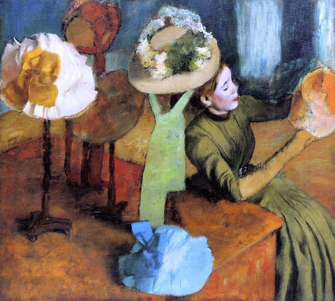  Edgar Degas A Millinery Shop - Hand Painted Oil Painting