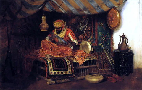  William Merritt Chase The Moorish Warrior - Hand Painted Oil Painting