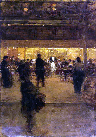  Luigi Loir The Night Cafe - Hand Painted Oil Painting