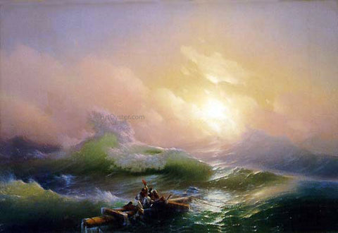  Ivan Constantinovich Aivazovsky The Ninth Wave - Hand Painted Oil Painting