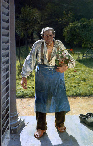  Emile Claus The Old Gardener - Hand Painted Oil Painting