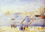  Pierre Auguste Renoir The Old Port of Marseille, People and Boats - Hand Painted Oil Painting