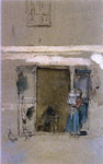  James McNeill Whistler The Open Door - Hand Painted Oil Painting
