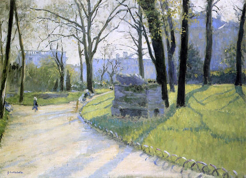  Gustave Caillebotte The Parc Monceau - Hand Painted Oil Painting