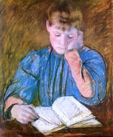  Mary Cassatt The Pensive Reader - Hand Painted Oil Painting