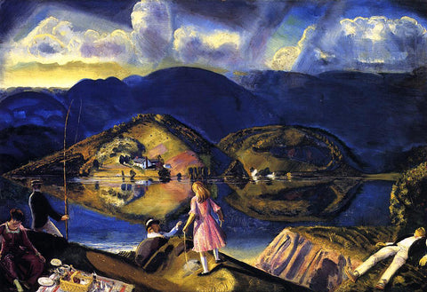  George Wesley Bellows The Picnic - Hand Painted Oil Painting