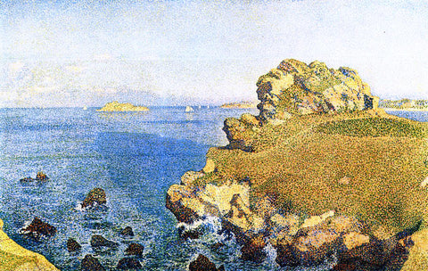  Theo Van Rysselberghe The Pointe de per Kiridec at Roscoff, Brittany - Hand Painted Oil Painting