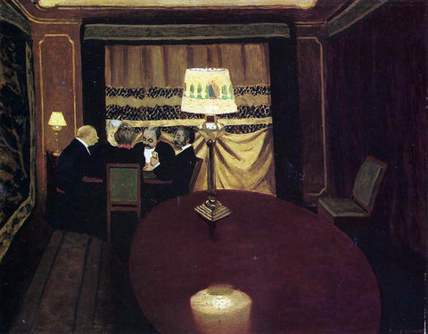  Felix Vallotton The Poker Game - Hand Painted Oil Painting