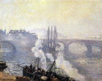  Camille Pissarro The Pont Corneille , Rouen: Morning Mist - Hand Painted Oil Painting