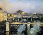  Norbert Goeneutte The Pont de l'Europe and the Gare Saint-Lazare with Scaffolding - Hand Painted Oil Painting