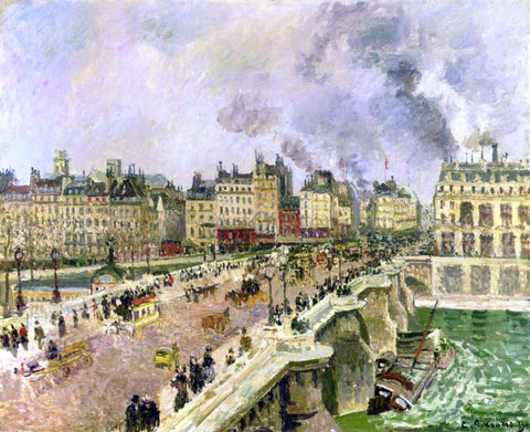  Camille Pissarro The Pont Neuf, Shipwreck of the "Bonne Mere" - Hand Painted Oil Painting