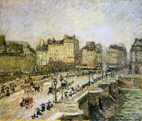  Camille Pissarro The Pont-Neuf: Snow - Hand Painted Oil Painting