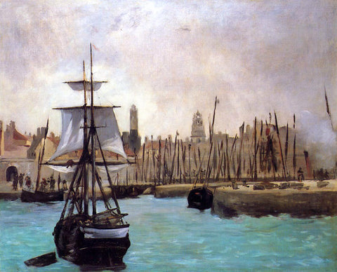  Edouard Manet The Port of Calais - Hand Painted Oil Painting
