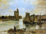  Jean-Francois Raffaelli The Port of La Rochelle in Autumn - Hand Painted Oil Painting