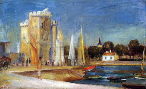  Pierre Auguste Renoir The Port of Rochelle - Hand Painted Oil Painting