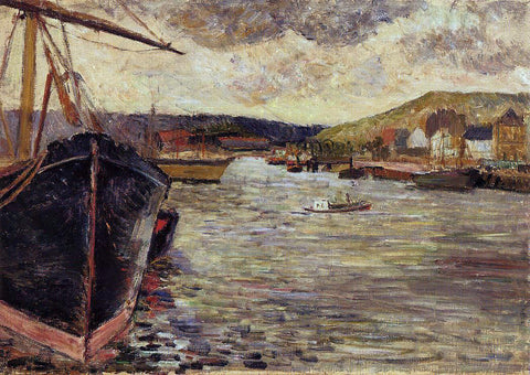 Paul Gauguin The Port of Rouen - Hand Painted Oil Painting