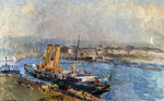  Albert Lebourg The Port of Rouen - Hand Painted Oil Painting