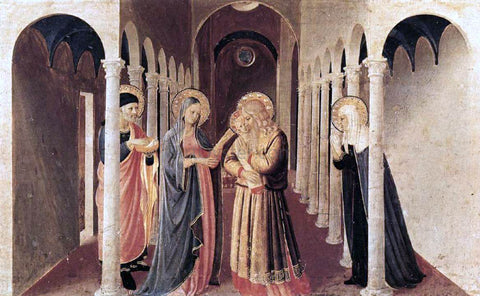  Fra Angelico The Presentation of Christ in the Temple (The Cortona Altarpiece) - Hand Painted Oil Painting